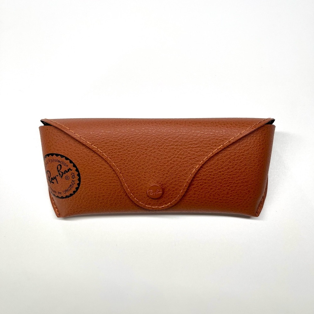 Ray-Ban Tan Leather Sunglasses Case NWT